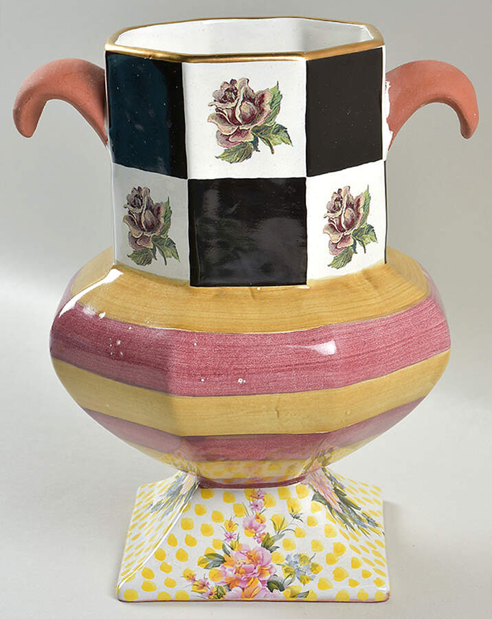 Torquay Frank Mustard Medium Canister No Lid by MacKenzie-Childs-1