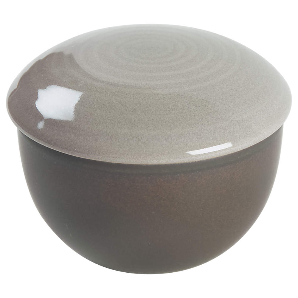 Swiss Coffee Dark Brown Sugar Bowl & Lid by Mikasa-1