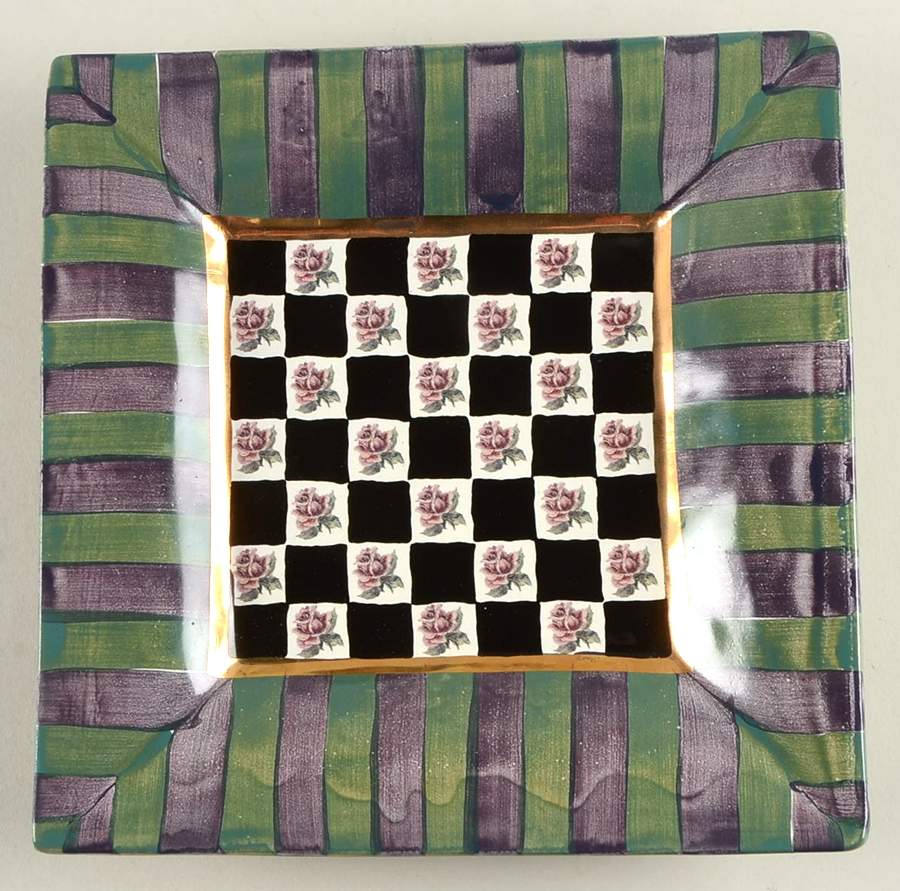Torquay Kelp Urchin Square Luncheon Plate by MacKenzie-Childs-1