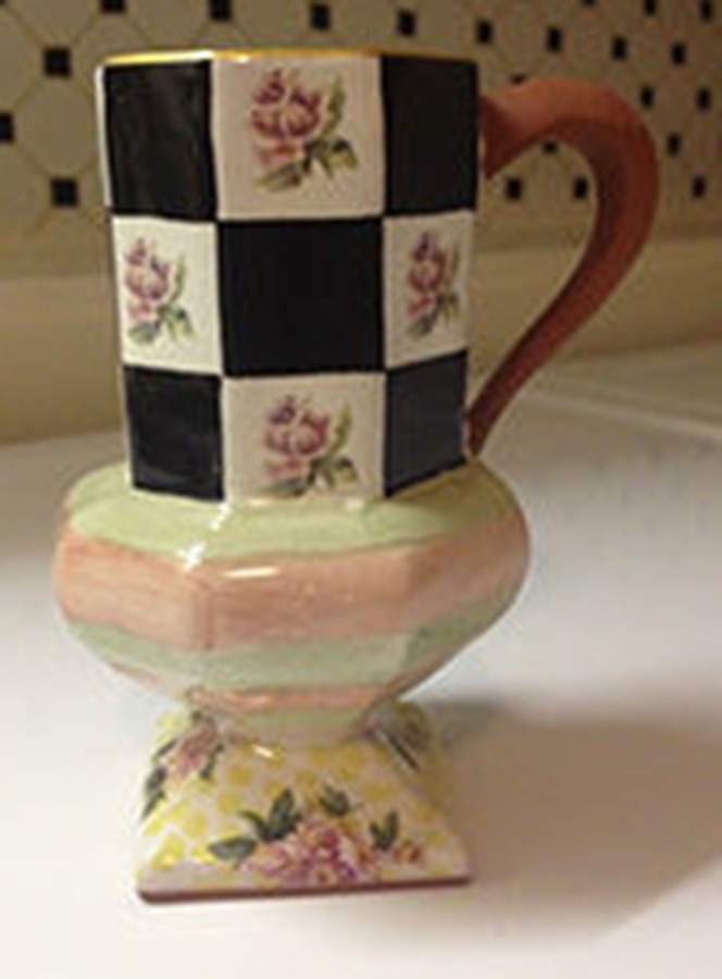 Torquay Palm Devon Clay Pedestal Mug by MacKenzie-Childs-1