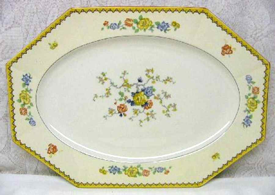 2113 16" Oval Serving Platter by Myott Staffordshire-1