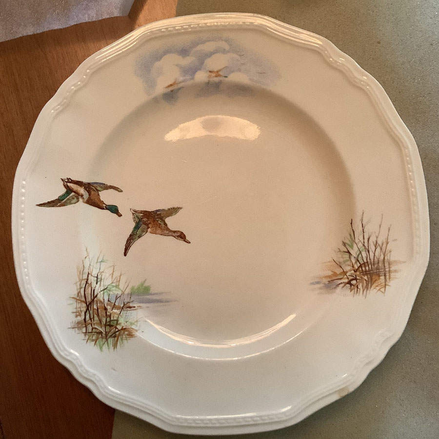Wildfowl Salad Plate by Alfred Meakin-1