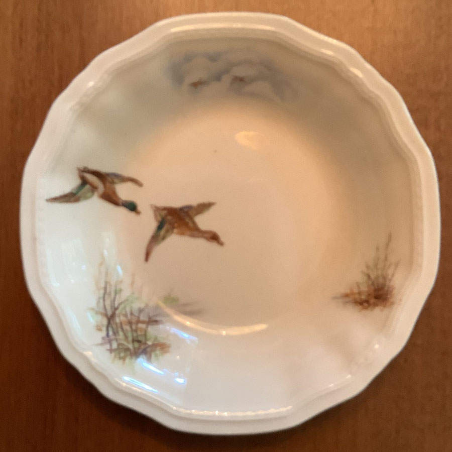 Wildfowl Fruit/Dessert (Sauce) Bowl by Alfred Meakin-1