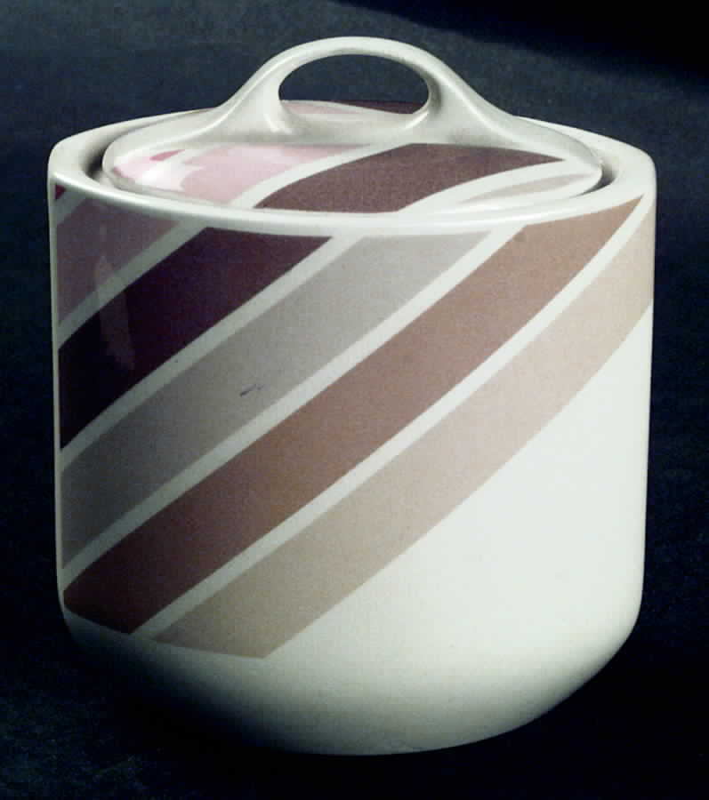 Chromatics Brown Sugar Bowl & Lid by W R Midwinter Ltd-1