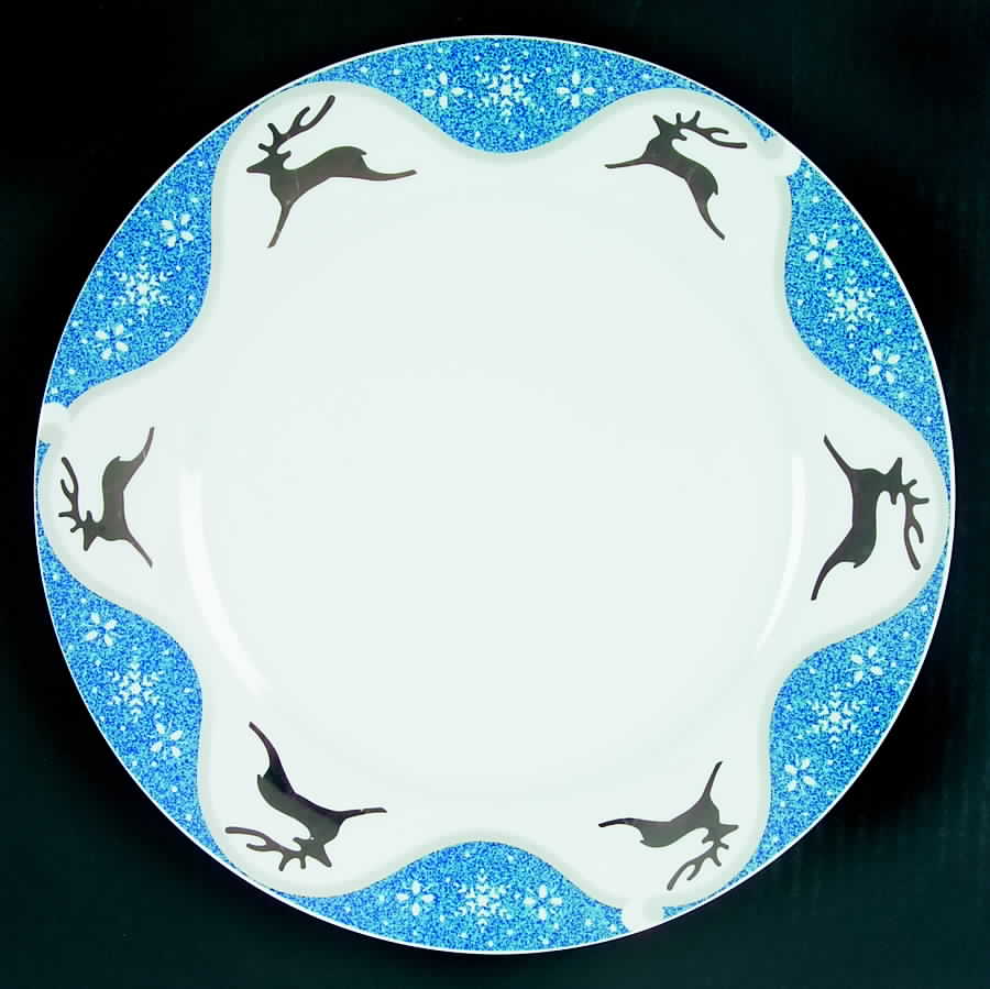 Winterlight Reindeer Dinner Plate by Montgomery Ward-1