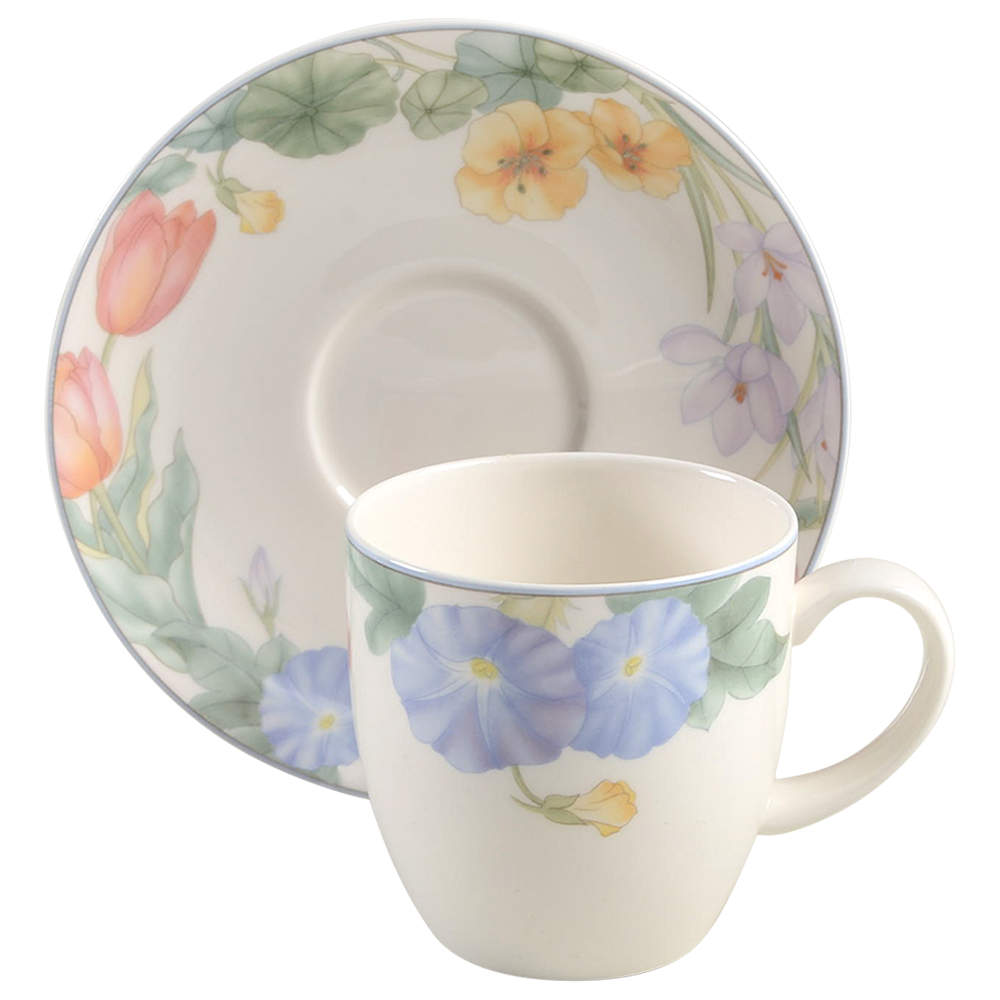 Spring Legacy Flat Cup & Saucer Set by Mikasa-1