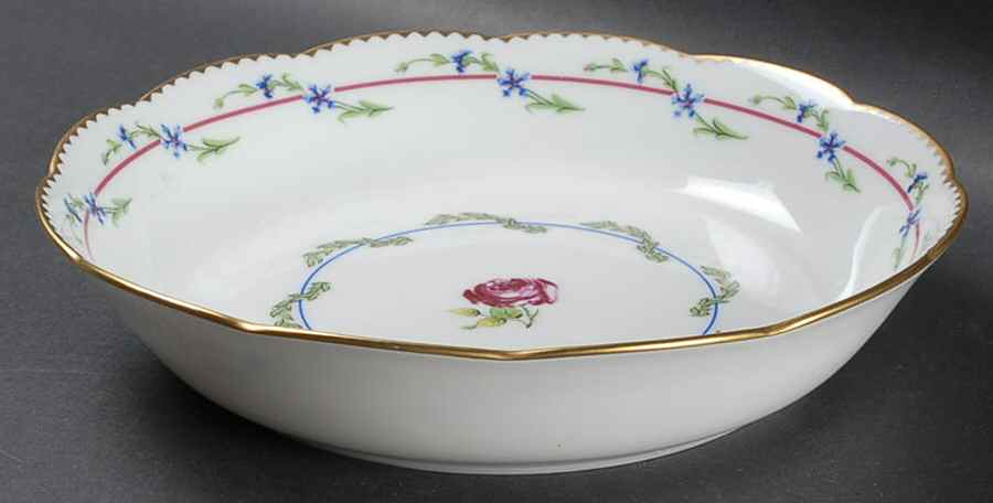 Cornflower Garland Coupe Soup Bowl by Mottahedeh-1