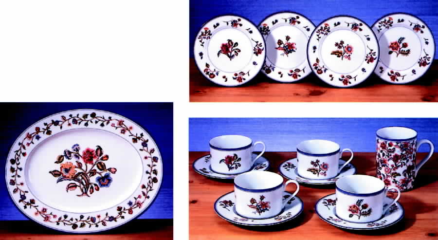 Country Stitch 12" Oval Serving Platter by Mottahedeh-1