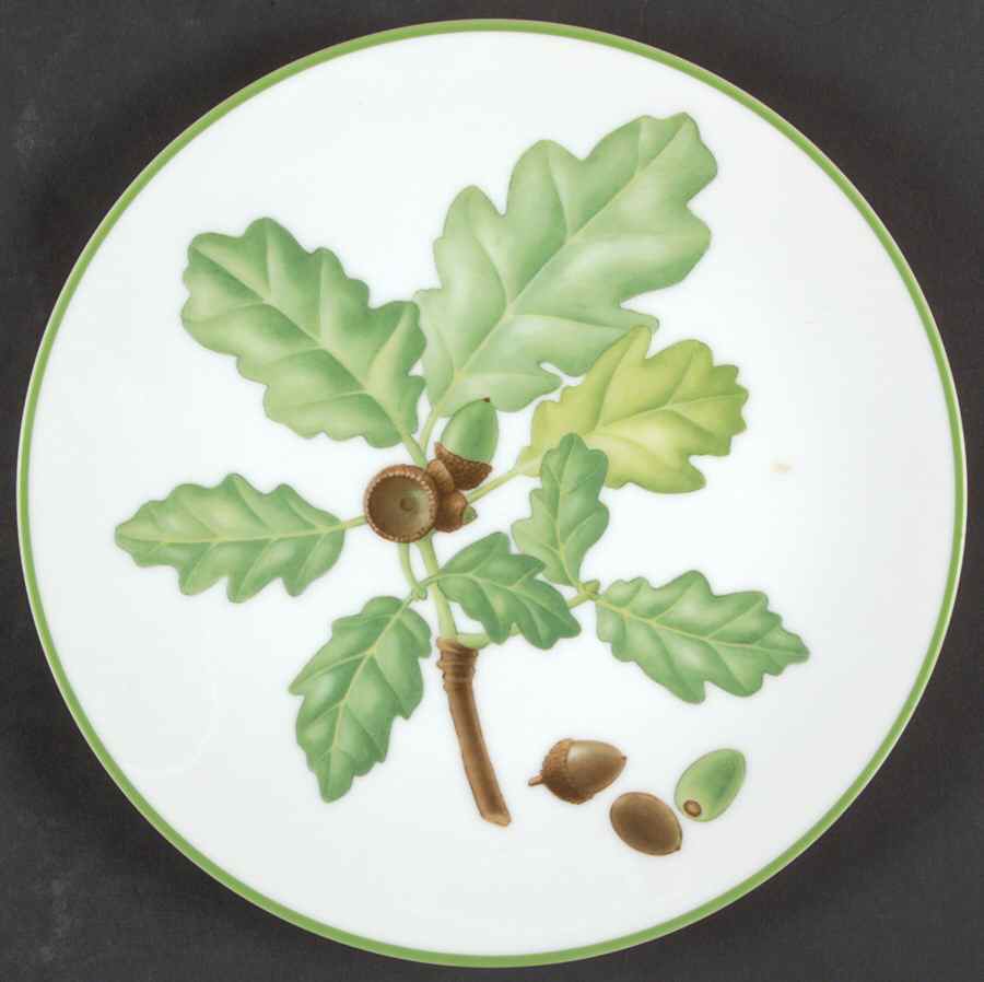 Nutleaf Dessert/Pie Plate by Mottahedeh-1