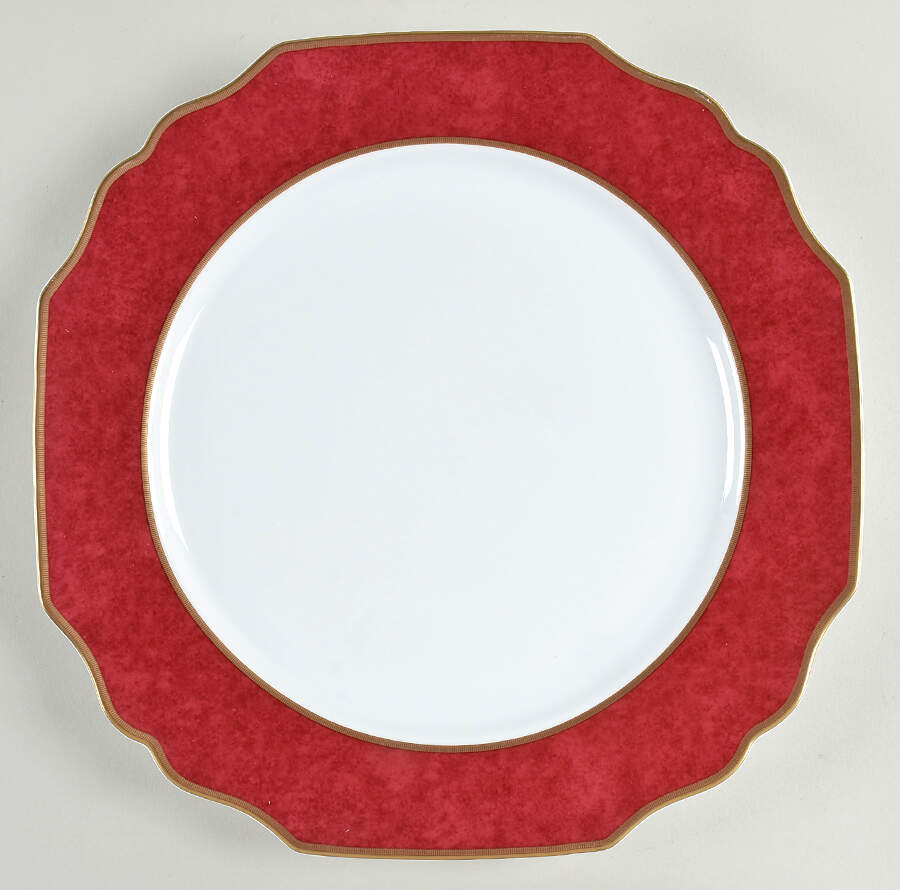 Gabriel Currant Red Service Plate (Charger) by Mottahedeh-1