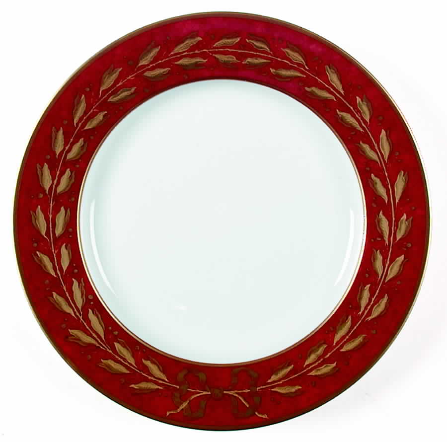 Gabriel Currant Red Dinner Plate by Mottahedeh-1