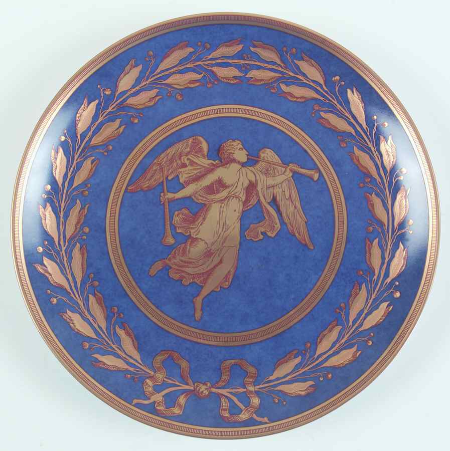 Gabriel Blue Luncheon Plate by Mottahedeh-1