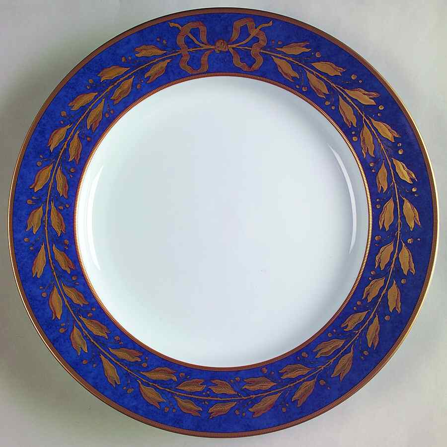 Gabriel Blue Dinner Plate by Mottahedeh-1