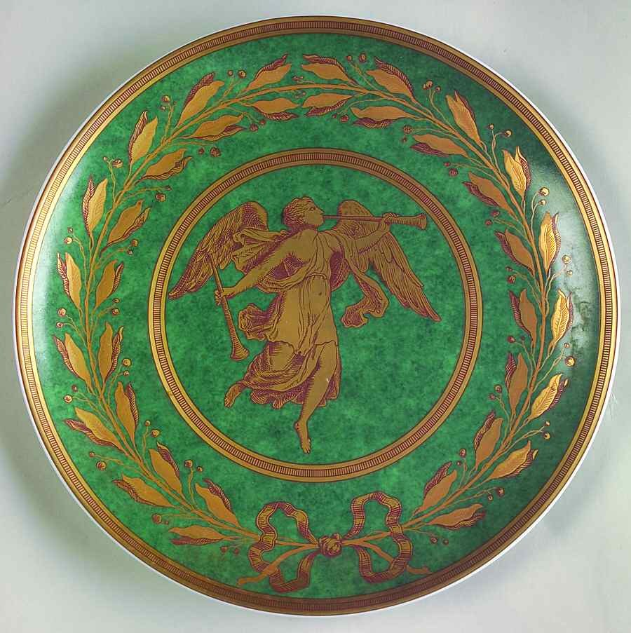 Gabriel Green Luncheon Plate by Mottahedeh-1