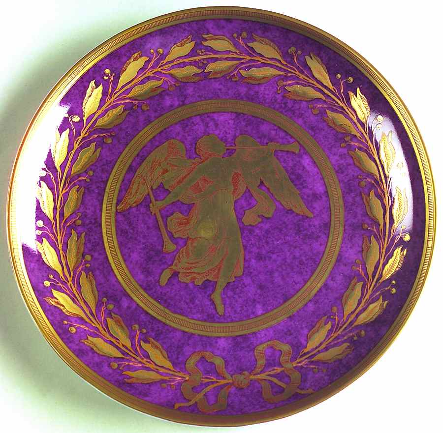 Gabriel Plum Luncheon Plate by Mottahedeh-1