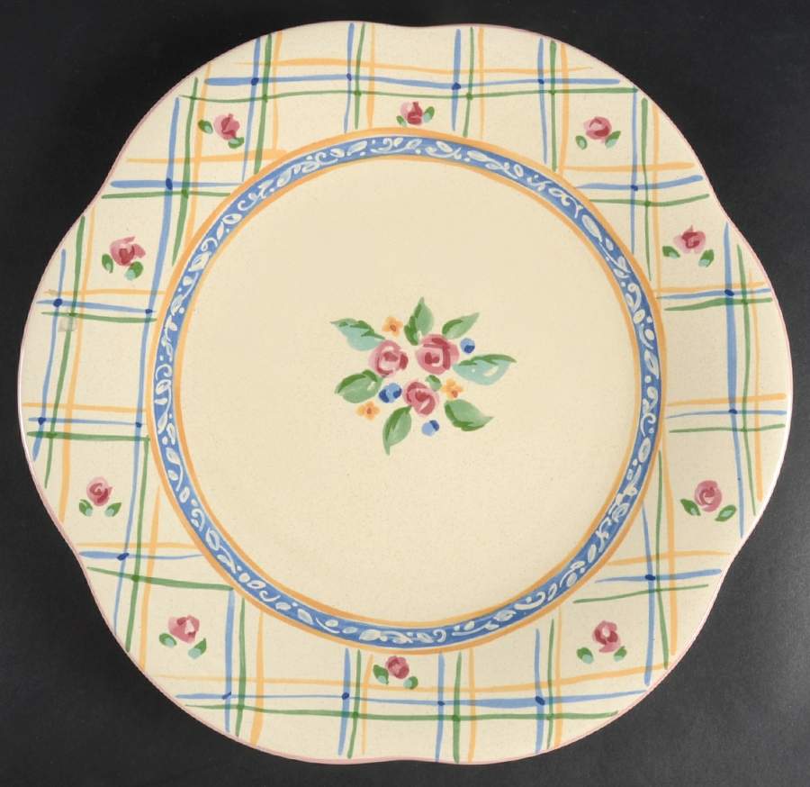 Cottage Bloom 12" Chop Plate (Round Platter) by Mikasa-1