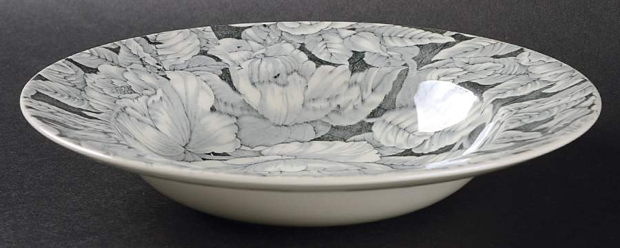 Bermuda Green Rim Soup Bowl by Myott Staffordshire-1