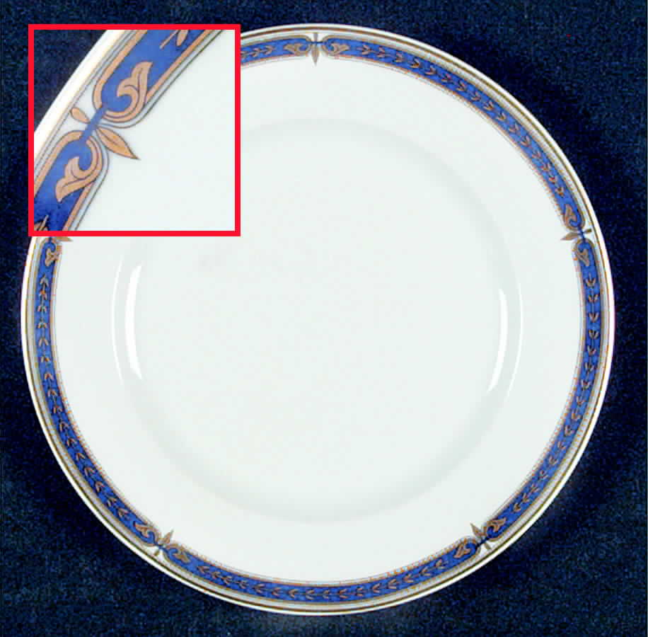Laurier Bleu Bread & Butter Plate by Medard de Noblat-1