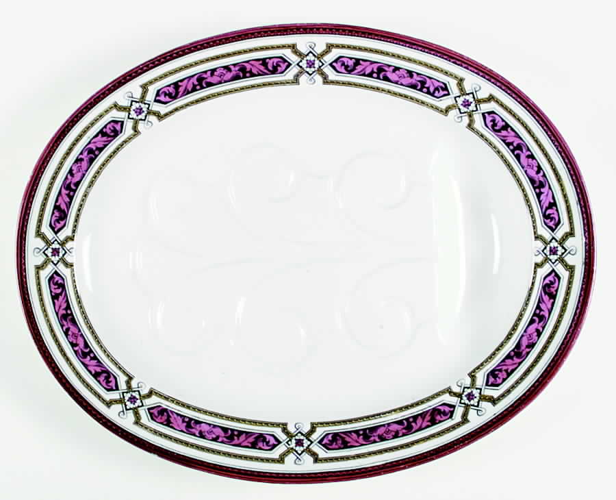 Alton 19" Oval Platter with Well by Minton-1