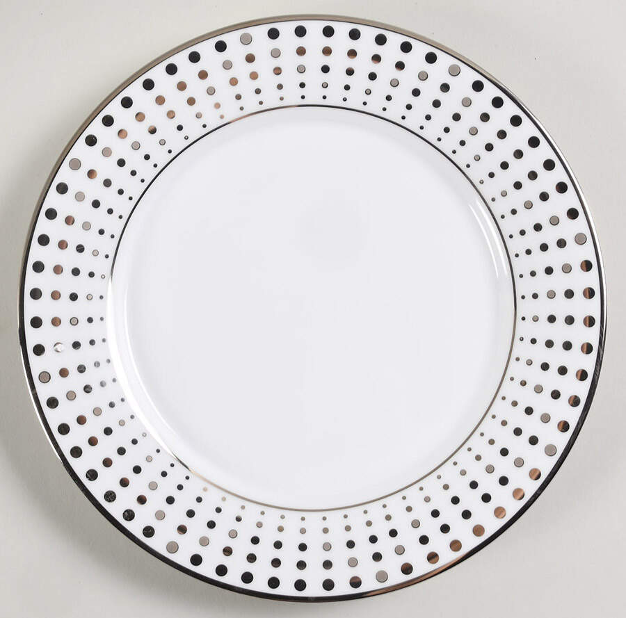 Platinum Dot Dinner Plate by Muirfield-1