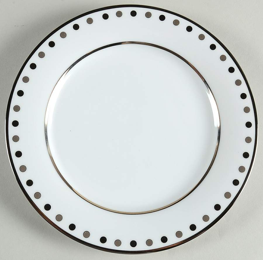 Platinum Dot Salad Plate by Muirfield-1