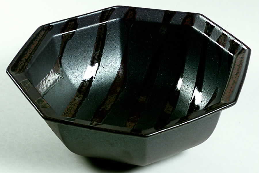 Zen Black 10" Octagonal Vegetable Bowl by Muirfield-1