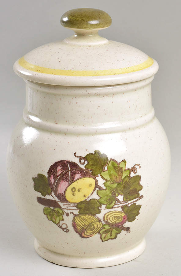 Gourmet Small Canister & Lid by Metlox - Poppytrail - Vernon-1