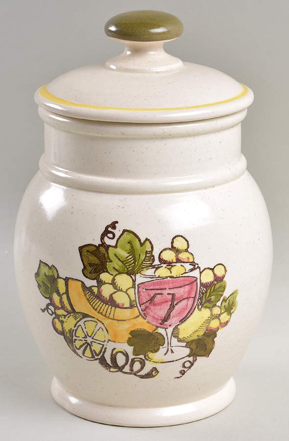 Gourmet Medium Canister & Lid by Metlox - Poppytrail - Vernon-1
