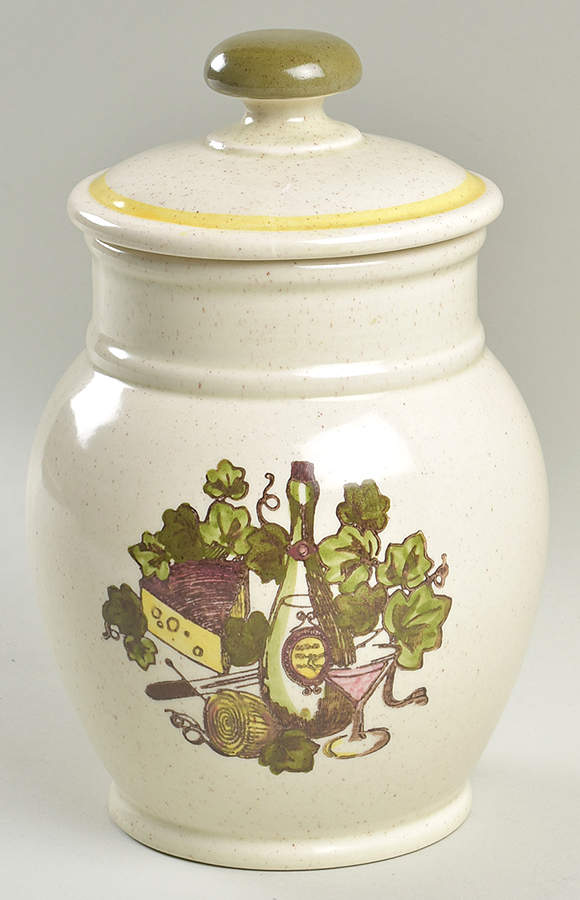 Gourmet Large Canister & Lid by Metlox - Poppytrail - Vernon-1