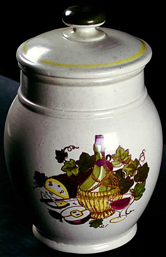 Gourmet Extra Large Canister & Lid by Metlox - Poppytrail - Vernon-1