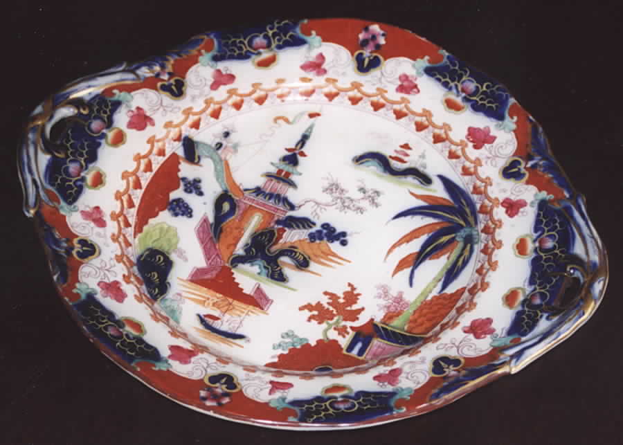 MAS27 Handled Cake Plate by Mason's-1
