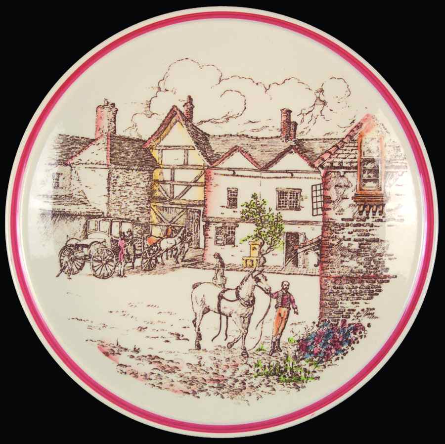 Bits of Old England Luncheon Plate by Metlox - Poppytrail - Vernon-1