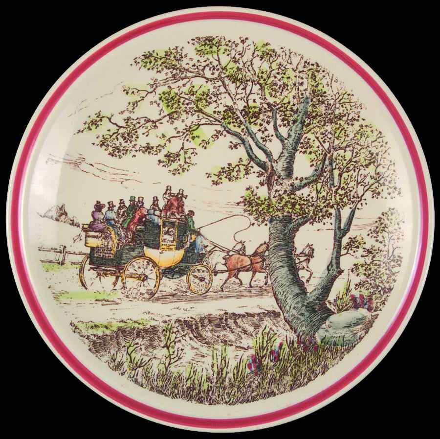 Bits of Old England Luncheon Plate by Metlox - Poppytrail - Vernon-1