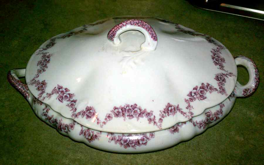 Heumann Pink Oval Covered Vegetable by John Maddock & Sons-1
