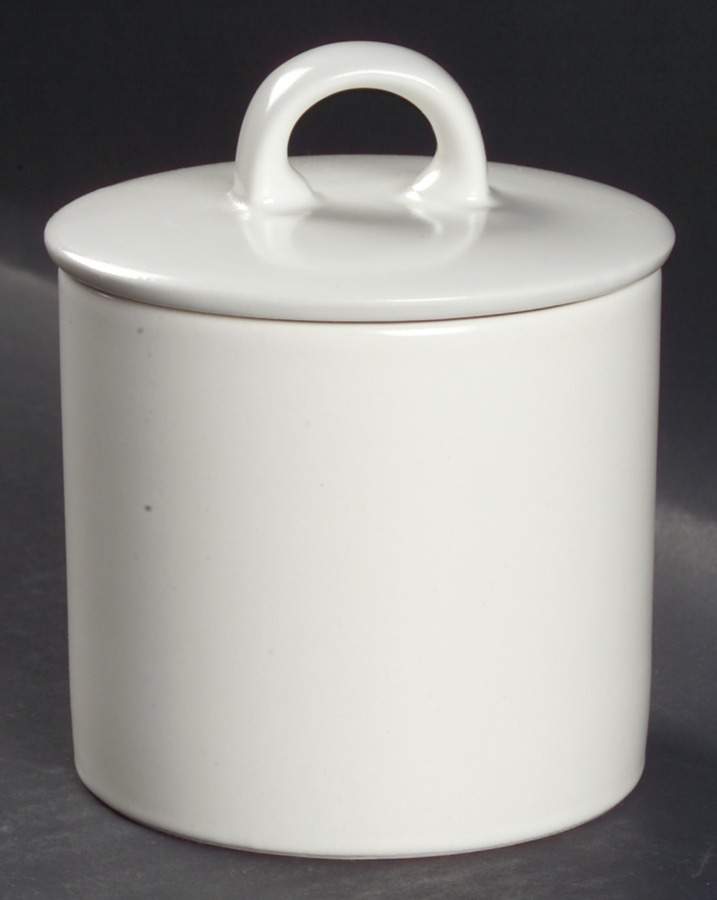 Stone Glaze White Sugar Bowl & Lid by Mikasa-1