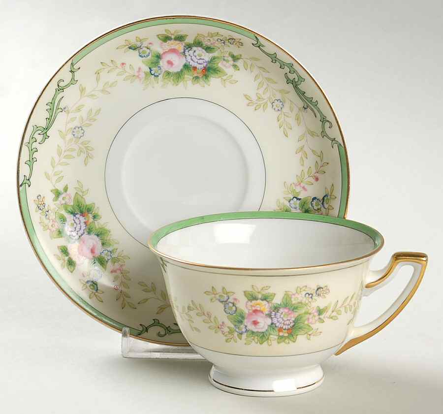 MEI728 Footed Cup & Saucer Set by Meito-1