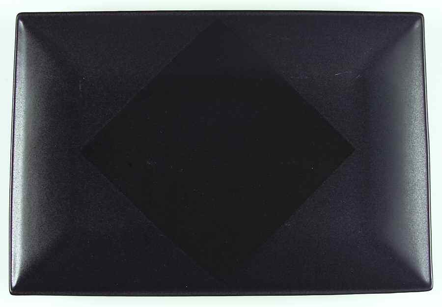 Origami Black 16" Rectangular Serving Platter by Mikasa-1