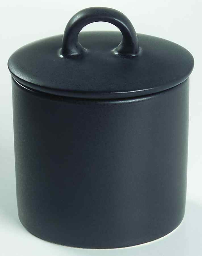 Origami Black Sugar Bowl & Lid by Mikasa-1