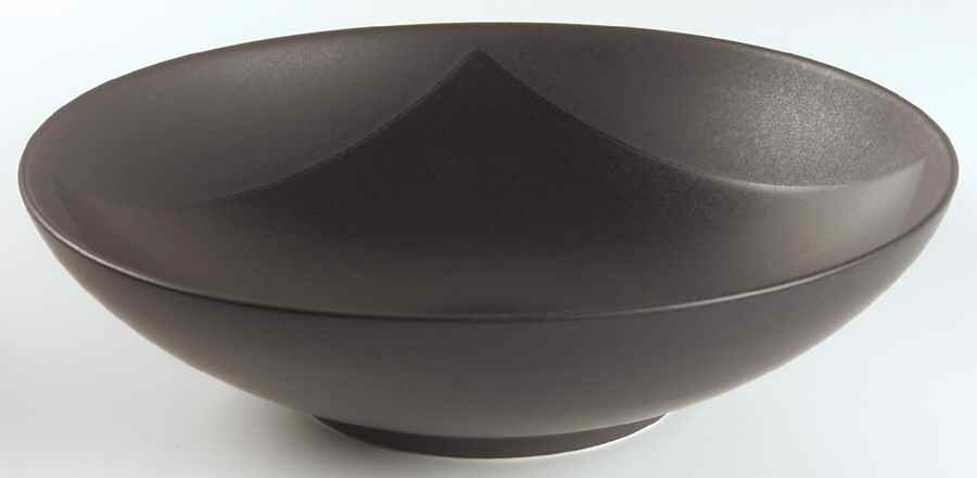 Origami Black 11" Round Vegetable Bowl by Mikasa-1