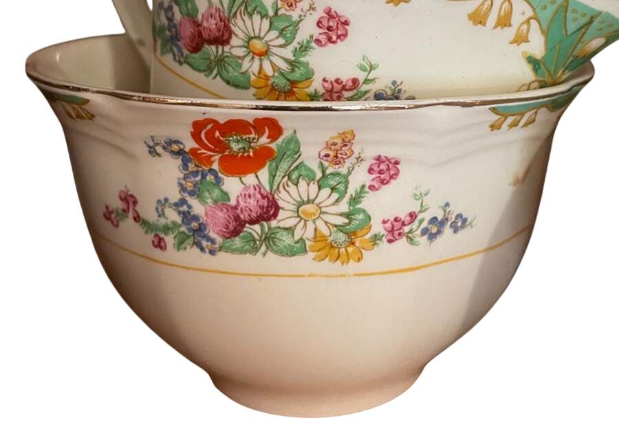 Rosabella Open Sugar Bowl by Alfred Meakin-1