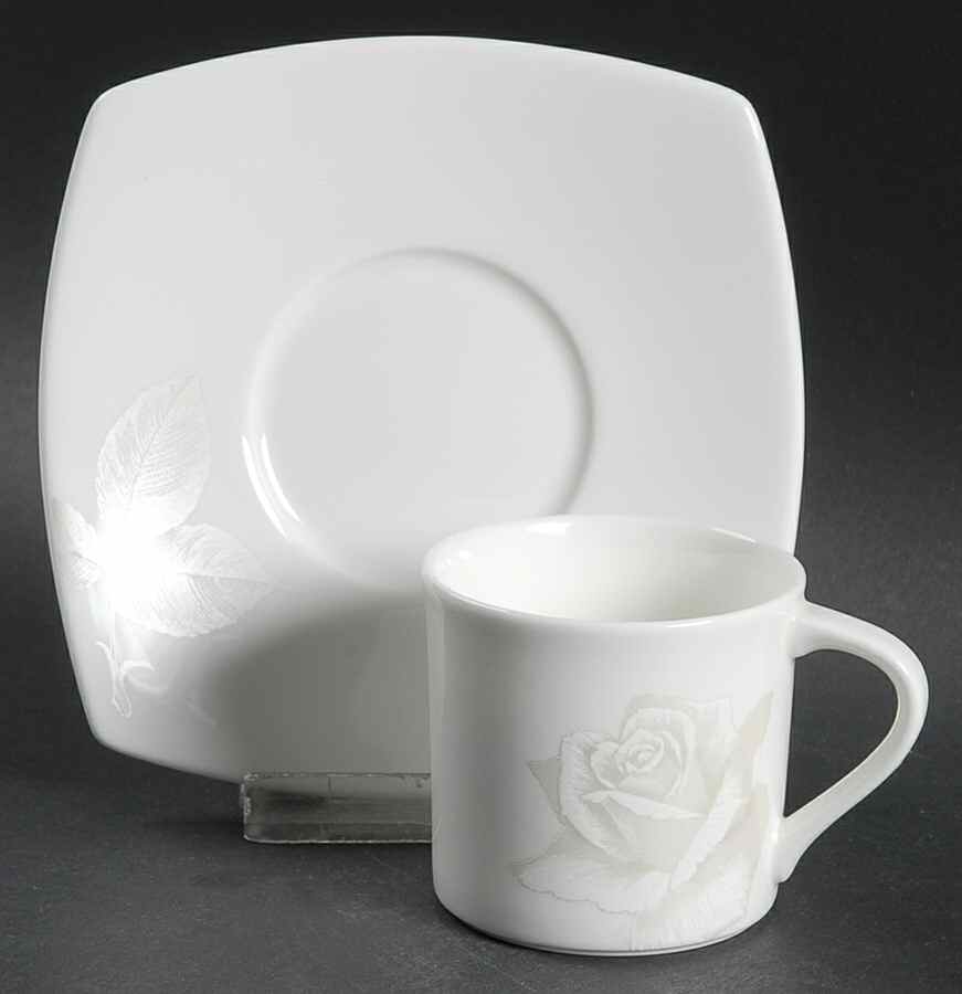 Endless Love Flat Demitasse Cup & Saucer Set by Mikasa-1