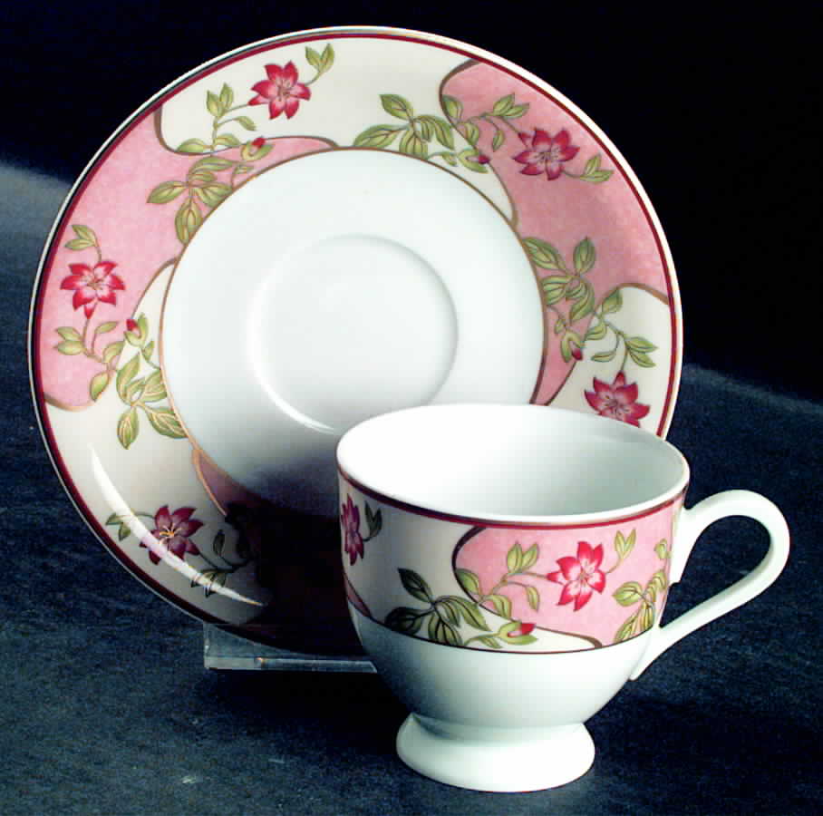 Sorrente Footed Cup & Saucer Set by Medard de Noblat-1