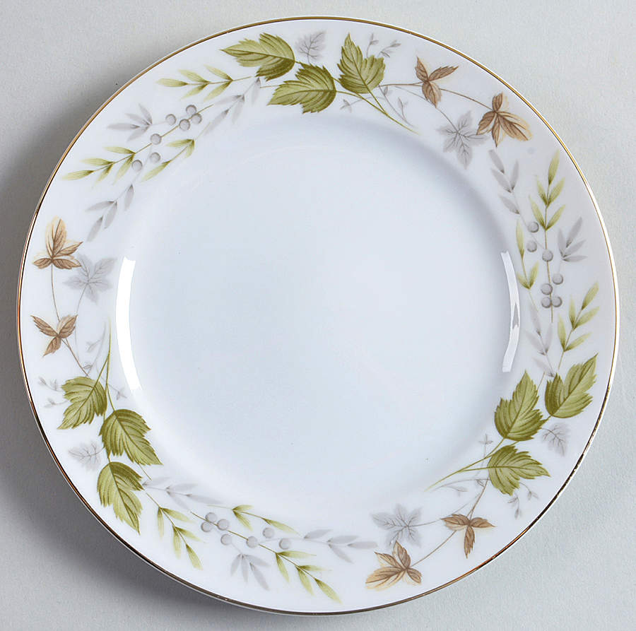 Fresh Leaf Bread & Butter Plate by Meito-1