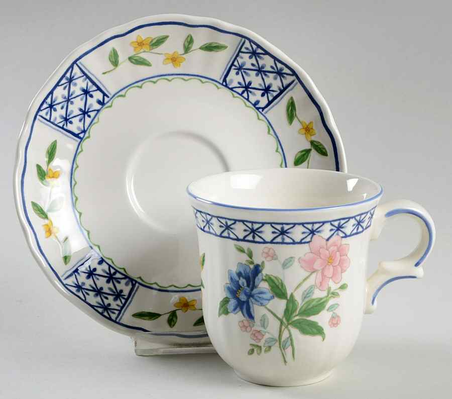 Villa Provencale Flat Cup & Saucer Set by Mikasa-1