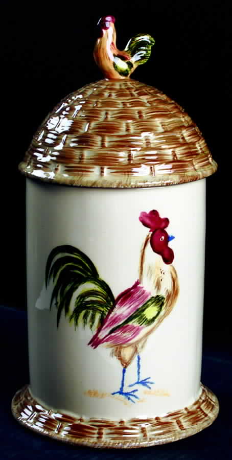 Bon Jour Large Canister & Lid by Mikasa-1