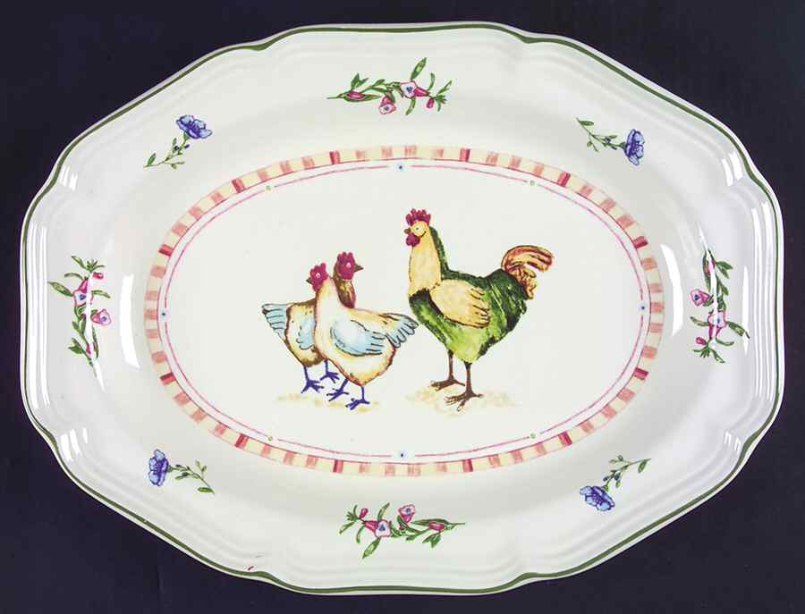 Bon Jour 14" Oval Serving Platter by Mikasa-1