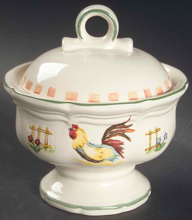 Bon Jour Sugar Bowl & Lid by Mikasa-1