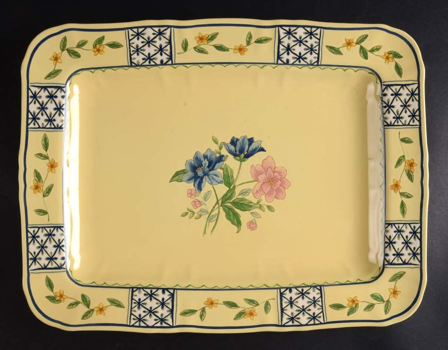 Le Jardin 15" Oval Serving Platter by Mikasa-1