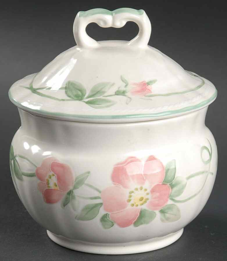 Rambling Rose Sugar Bowl & Lid by Mikasa-1
