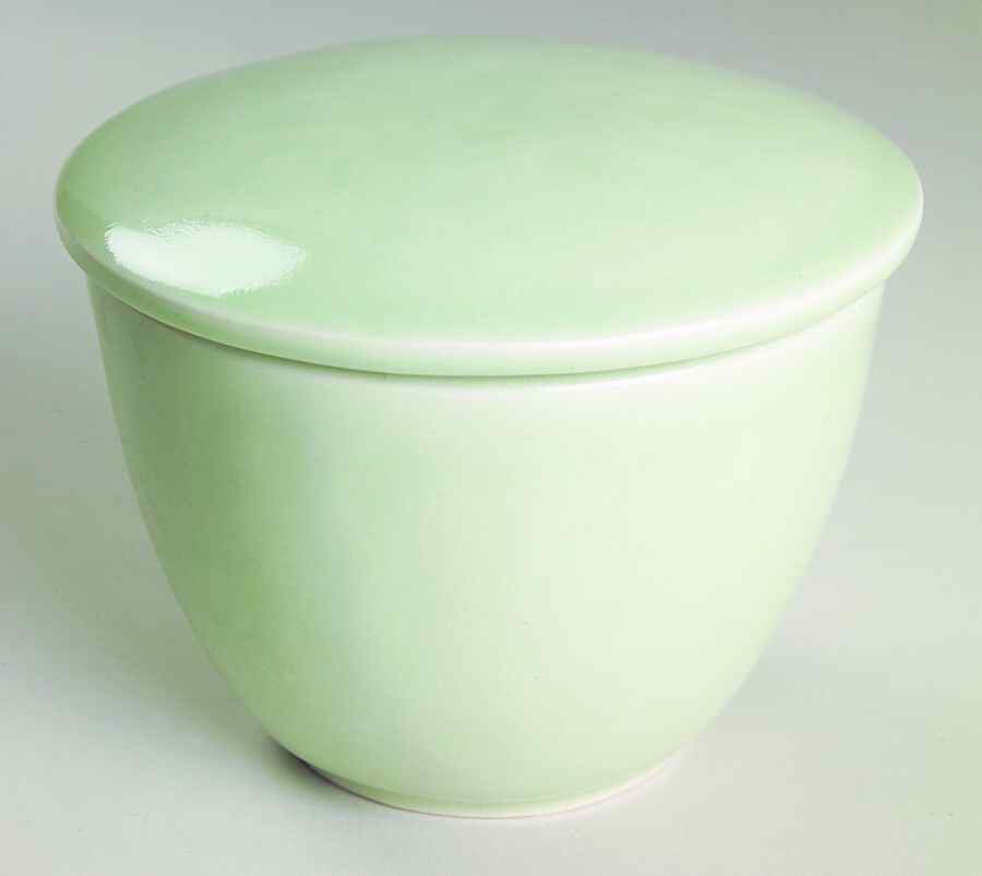 Stone Mountain Green Sugar Bowl & Lid by Mikasa-1